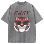 Easy Pink Tiger Washed T-Shirt
