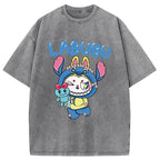 Labubu Cute Bunny Washed T-Shirt
