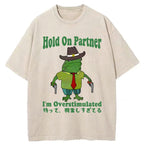 Wait I'm Too Excited Washed T-Shirt
