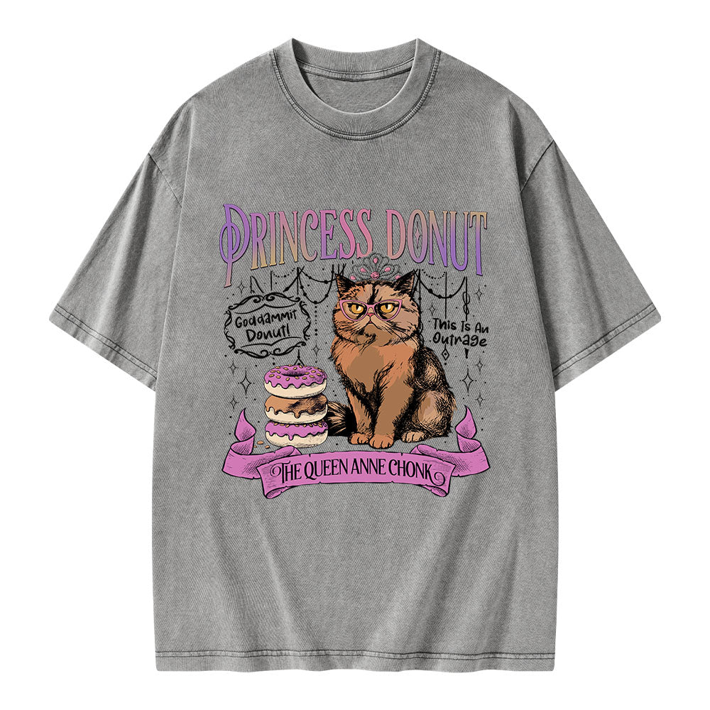Princess Donut Unisex Washed T-shirt