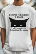 Devil Black Cat Japanese Style Classic Tee