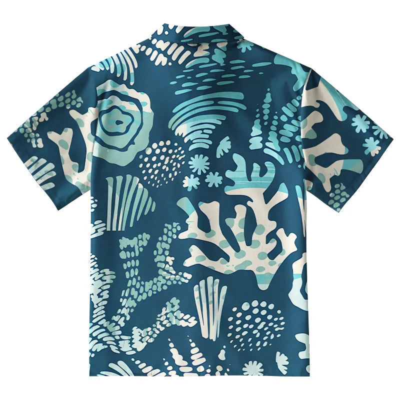 Ocean Coral Aloha Hawaiian Shirt