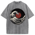The Solitary Wanderer Cat Washed T-Shirt