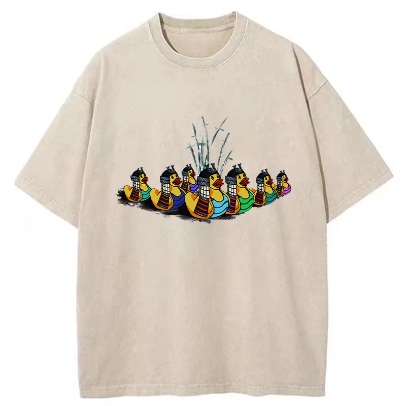 Samurai Ducks Washed T-Shirt