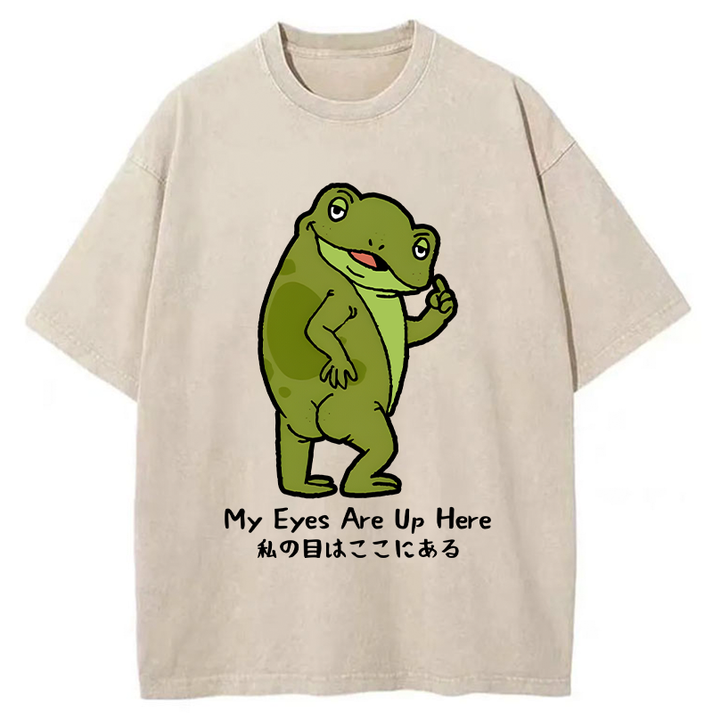 My Eyes Are Here Washed T-Shirt