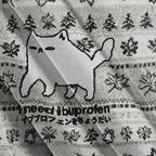 Fishneo I Need Ibuprofen Cat Christmas Ugly Sweatshirt