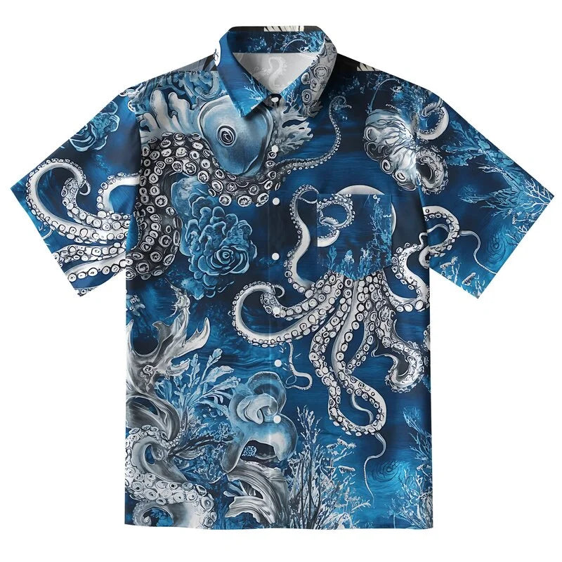 Deep Sea Octopus Button-up Shirt