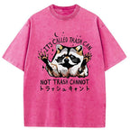 Adorable Raccoon Washed T-Shirt