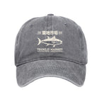 Retro Tsukiji Fish Market Streetwear Tokyo Washed Cap
