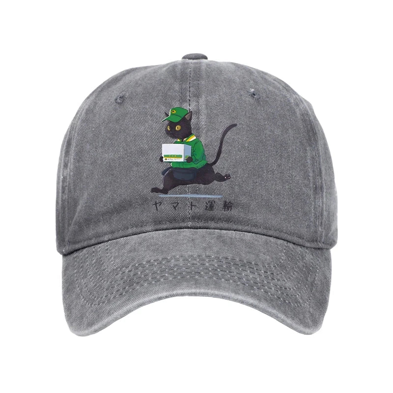 Black Cat Appreciation Day Washed Cap