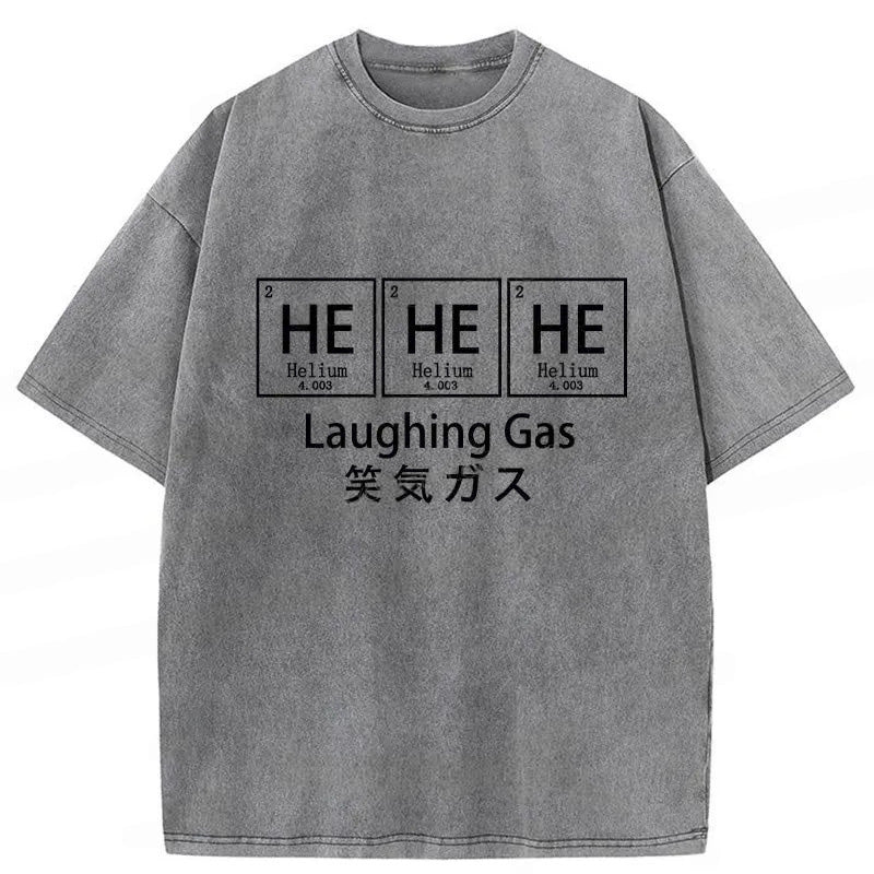 Funny Laughing Gas Washed T-Shirt