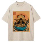 Opossum Eats Ramen Washed T-Shirt
