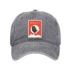 Cute Black Cat Japanese Washed Cap