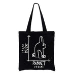 A Rabbit And A Duck Tote Bag