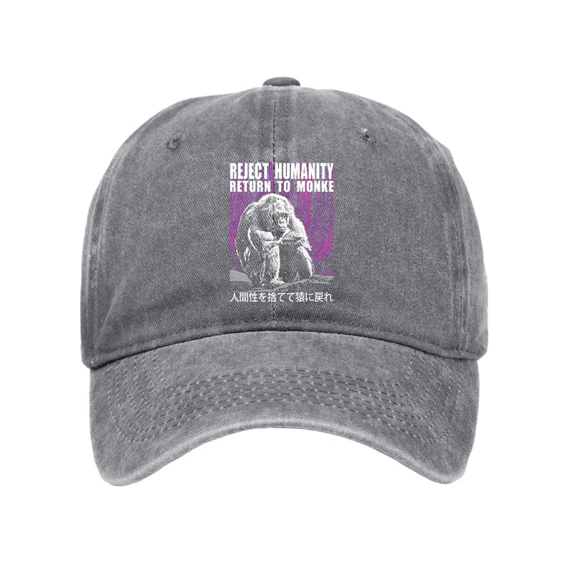 Reject Humanity Return To Monkey Washed Cap