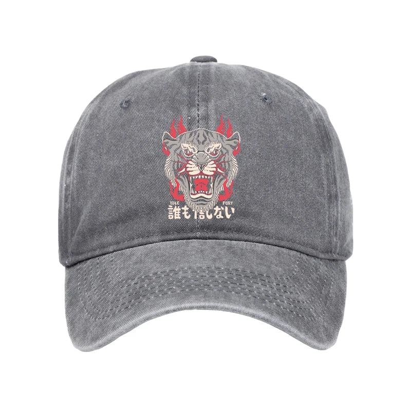 Retro Tiger Japanese Washed Cap