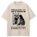 Raccoon Not Studied Washed T-Shirt