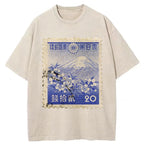 Japan Vintage Stamp Washed T-Shirt