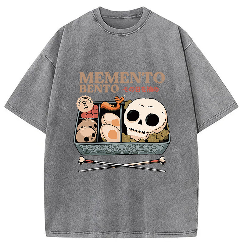 Memento Bento Skull Washed T-Shirt