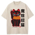 Magic Lucky Cat Washed T-Shirt