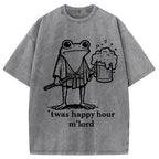Happy Hour Frog Washed T-Shirt