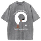 Funny Neck Stretch Of Zen Washed T-Shirt
