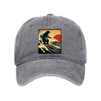 The Great Wave Washed Cap