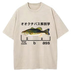 Largemouth Bass Anatomy Washed T-Shirt