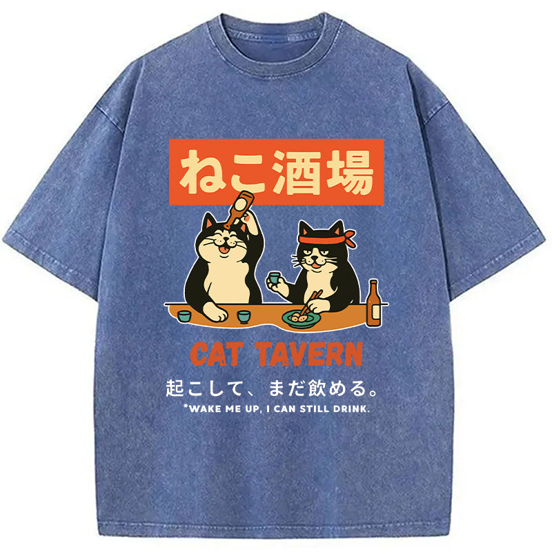 Cat Tavern Washed T-Shirt