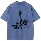 I'm With Her Washed T-Shirt