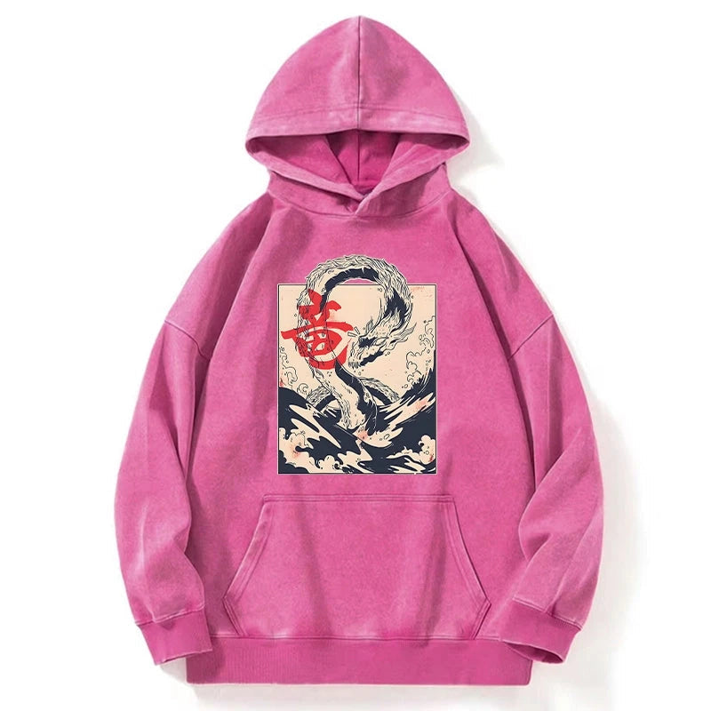 Sea Dragon Japanese Washed Hoodie
