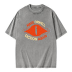 Unisex Make Orwell Fiction Again Printed Washed Tee