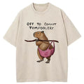 Unisex Capybaras That Do Bad Things Washed T-Shirt