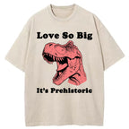 Unisex Prehistoric Love Washed T-Shirt