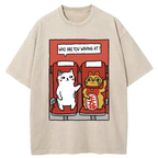 Unisex Who Are You Waving At Washed T-Shirt