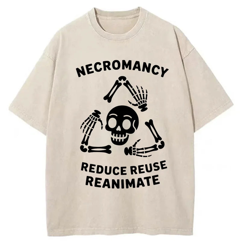 Unisex 3R Skull  Washed T-Shirt