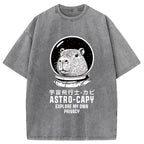 Astronaut Capybara Washed T-Shirt