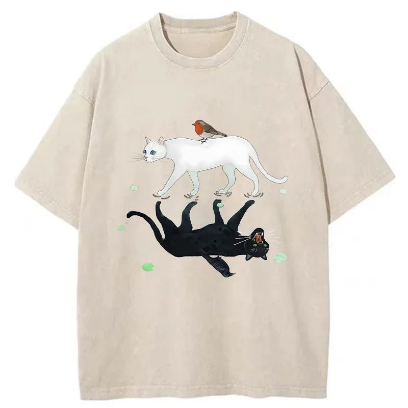 Unisex Opposite Underwater World Washed T-Shirt