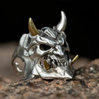 Samurai Mask Skull Ring