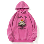 Capybara Hot Spring Washed Hoodie