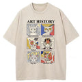 Unisex Art History About Cats Washed T-Shirt
