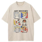 Unisex Art History About Cats Washed T-Shirt