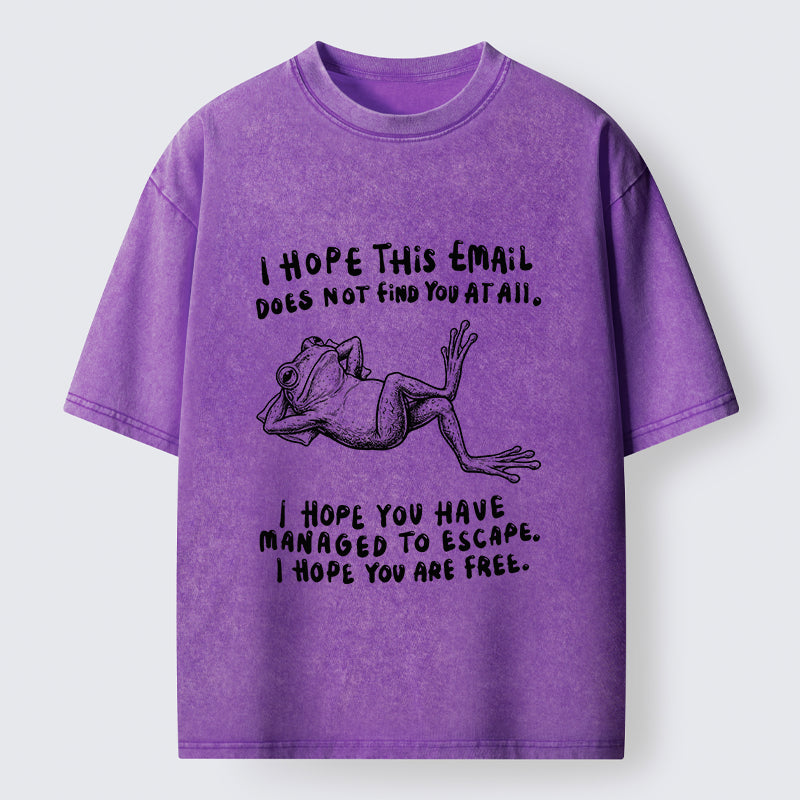 Unisex I Hope You Can Be Free Washed T-Shirt