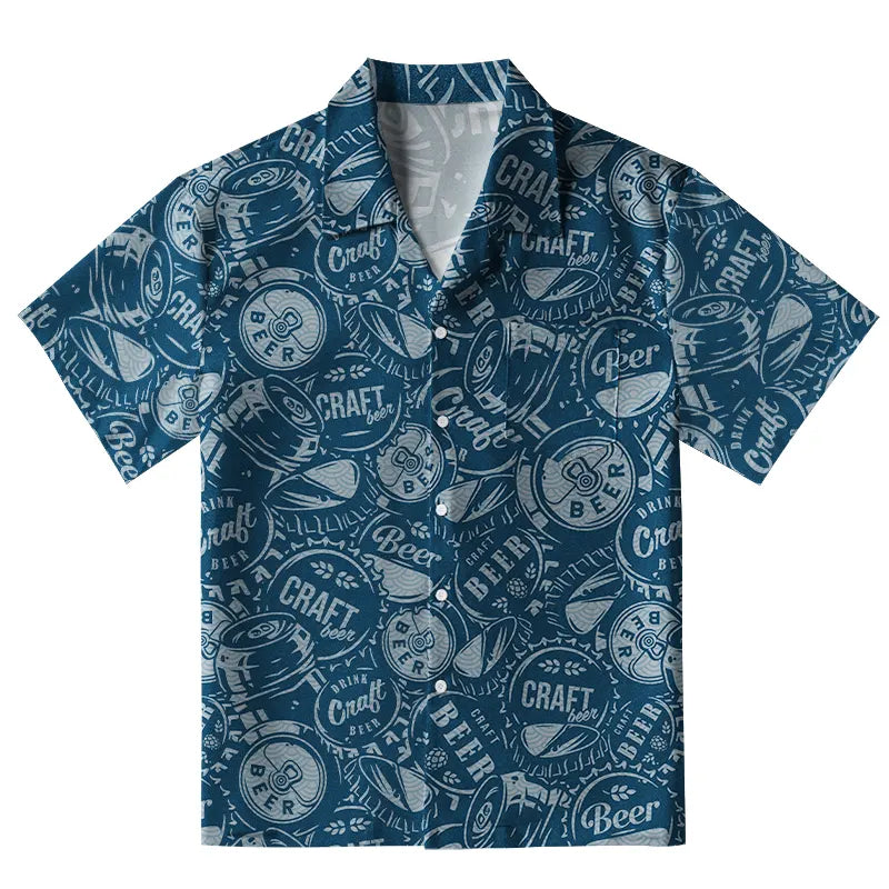 Craft Beer Aloha Hawaiian Shirt