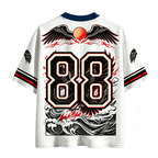 Flame Crow Wave Jersey Shirts