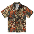 Japanese Geisha And Yokai Aloha Hawaiian Shirt