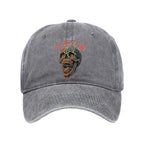 Terrifying And Disgusting Skull Washed Cap