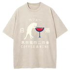 White Cat Japanese Washed T-Shirt