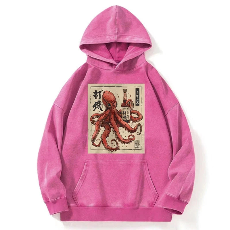 Osaka Saké Octopus Washed Hoodie