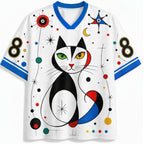 Jaws Miro Space Cat Graphic Jersey Shirts